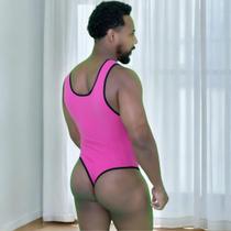 Body Regata Masculino Fio Dental Para O Carnaval