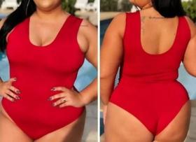 Body Regata Plus Size Com Bojo.