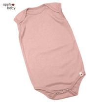 Body regata rosa camélia - basic apple baby