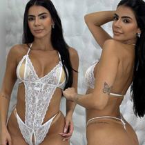 Body Renda Com Abertura Body Renda Com Abertura