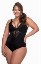 Body Renda Plus Size Luxo