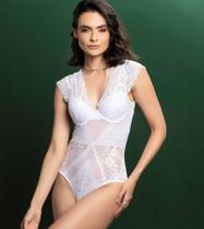 Body rendado com manga ref.415 Body rendado com manga ref.415