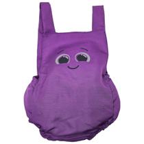 body romper banho de sol Pow bolofofos polvinho violeta roxo desenho mesversário roupinha de bebe