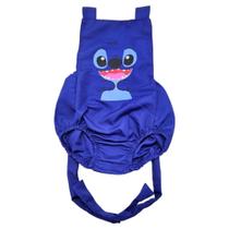 Body Romper Roupinha de bebe Mesversário Lilo Stitch Desenho Menina Banho de Sol