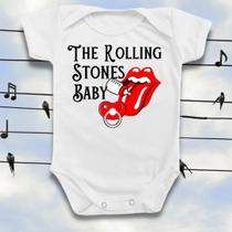 Body Roupa Bebê Rolling Stones Banda Música Rock Divertido