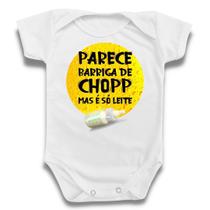 Body Roupa De Bebê Frases Barriga De Chopp Leite Divertido