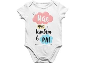 Body Roupa de Bebê Infantil Dia dos Pais Pães Mães Branca