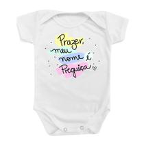 Body Roupa De Bebê Mimo Meu Nome É Preguiça Prazer Infantil