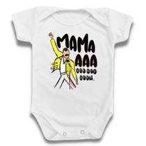 Body Roupa De Bebê Música Mama Freddie Mercury Queen Rock