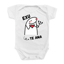 Body Roupa De Bebê Religioso Candomblé Umbanda Exu Te Ama