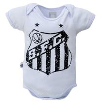 Body Santos Bebe Recem Nascido Oficial Escudo Revedor Body Santos Bebe Recem Nascido Oficial Escudo Revedor