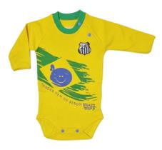 Body Santos Brasil Manga Longa Oficial Body Santos Brasil Manga Longa Oficial
