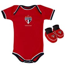 Body Sao Paulo Bebe + Pantufa Conjunto Oficial Body Sao Paulo Bebe + Pantufa Conjunto Oficial