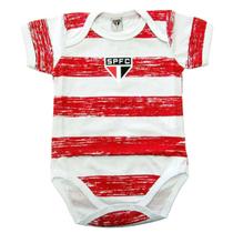 Body São Paulo Bebe Recem Nascido Oficial Listrado Revedor Body São Paulo Bebe Recem Nascido Oficial Listrado Revedor