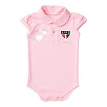 Body São Paulo Bebê Rosa Polo Torcida Baby Original