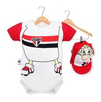 Body São Paulo Mascote com Boné Oficial Body São Paulo Mascote com Boné Oficial