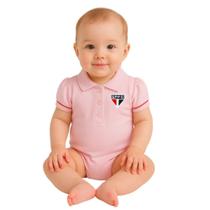 Body São Paulo Polo Rosa Oficial