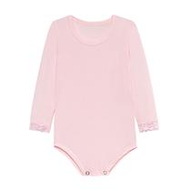 Body segunda pele bebê com renda no punho Body segunda pele bebê com renda no punho