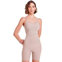 Body Sem Costura Amazonia Control Longo Modelador Inteiro Pliê Body Sem Costura Amazonia Control Longo Modelador Inteiro Pliê
