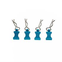 Body Shell Clips, pino tipo R com suporte de alumínio para carros RC Body Shell Clips, pino tipo R com suporte de alumínio para carros RC