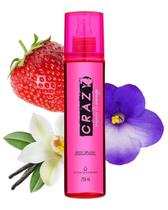 Body splash crazy de morango água de cheiro 250ml