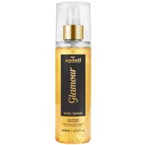 Body Splash Glamour Apinil 200ml Com Brilho Iluminador Shimmer Perfume Corporal Alta Fixação