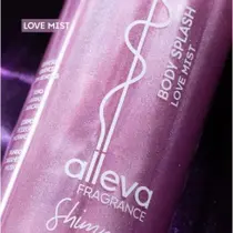 Body Splash Glow Shimmer Alleva Fragrâncias Únicas de Baunilha Aroma Doce Perfume Marcante com Brilho e Fixação 200 ml F