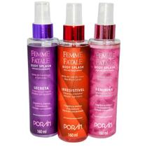 Body Splash Kit Com 3 Fragrância Secreta, Irresistível e Feminina Porán Body Splash Kit Com 3 Fragrância Secreta, Irresistível e Feminina Porán