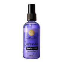 Body Splash Lavanda Castilla Cosméticos 100mL Deo Colônia Floral Refrescante com Óleo Essencial
