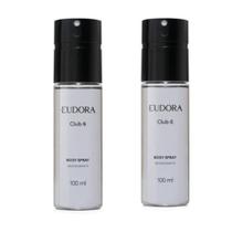 Body Spray Masculino Eudora Kit 2 unidades Clube 6 100ml