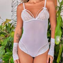 Body strapy,renda,tule,sensual, acompanha luva Body strapy,renda,tule,sensual, acompanha luva