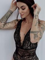 Body Strong - Alcinha Decote Super Cavado - Preto Body Strong - Alcinha Decote Super Cavado - Preto