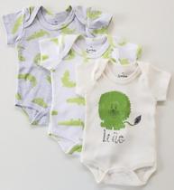 body suedine menino kit com 3 peças bodie infantil bebe menino