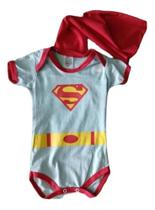 Body Superman Super Homem Com Capa infantil Maj064 BM Body Superman Super Homem Com Capa infantil Maj064 BM