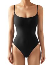 Body SUUKSESS com Decote Quadrado e Fio Dental Preto G