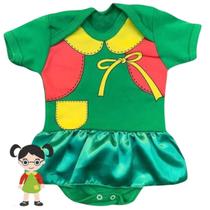 Body Temático Bebê Fantasia Infantil Mêsversário Menina