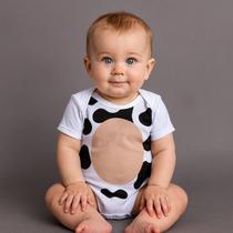 Body Temático Bezerro Bebê Tecido Algodão Body Temático Bezerro Bebê Tecido Algodão