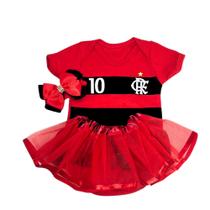 Body Tematico Flamengo Torcedor Bebe Mesversario Menina Menino