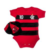 Body Tematico Flamengo Torcedor Bebe Mesversario Menina Menino