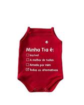 Body Tematico Frase Bebe Menina Menino Regata 100% Suedine 01ASF