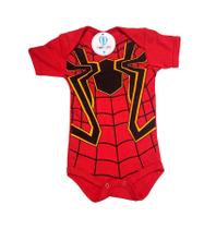 Body Temático Homem Aranha Vermelho Tam.G