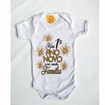 Body Temático para bebe Ano Novo Menino e Manina - TAMANHOS SEM SAIA - M (3 a 6 meses)