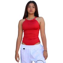 Body Trançado Básica Casual Tecido Suplex - Vermelho Body Trançado Básica Casual Tecido Suplex - Vermelho