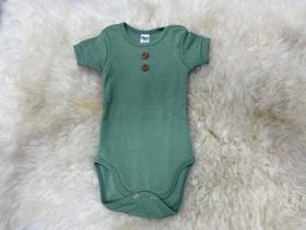 Body Verde Militar Detalhe Botão TAM: M (bebê) / (6 - 9 meses)