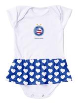 Body Vestido Bahia Corações Torcida Baby Body Vestido Bahia Corações Torcida Baby