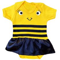 Body Vestido Bebê Abelhinha - M Body Vestido Bebê Abelhinha - M