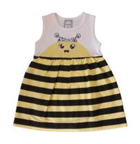 Body Vestido Bebê em Cotton e Meia Malha Kely & Kety