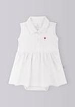 Body Vestido Bebê Menina Gola Polo Hering Kids Body Vestido Bebê Menina Gola Polo Hering Kids