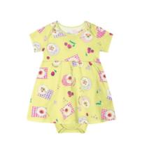 Body Vestido Manga Curta Com Aroma Bebê Feminino Marisol