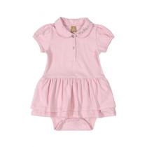 Body vestido manga curta em cotton